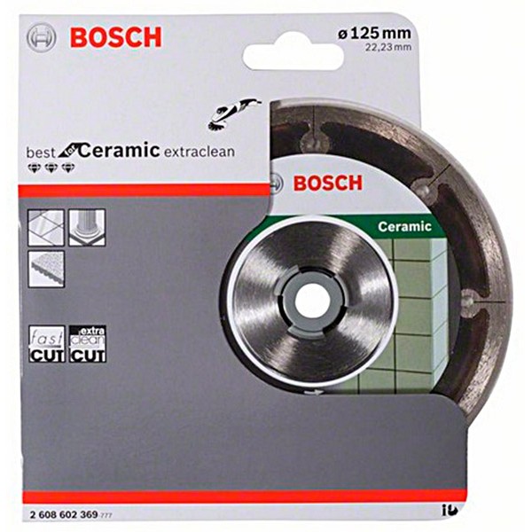 Алмазний відрізний круг Bosch Best for Ceramic Extraclean, 125-22,23 мм