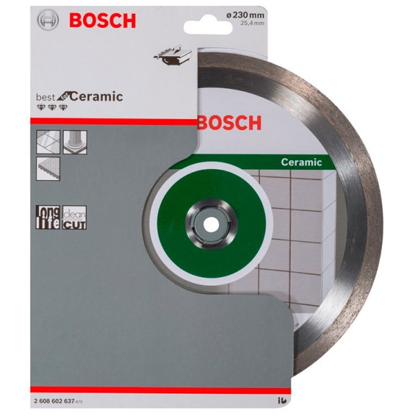 Алмазний відрізний круг Bosch Best for Ceramic, 230-25,40 мм