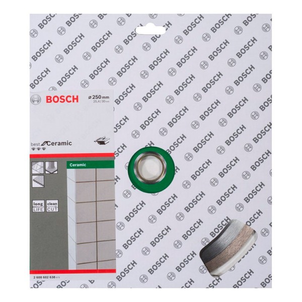 Алмазний відрізний круг Bosch Best for Ceramic, 250-25,40/30 мм