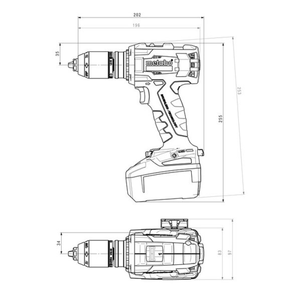 Аккумуляторная дрель-шуруповерт Metabo BS 18 LTX BL I LiHD