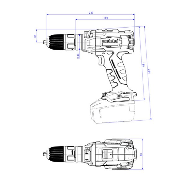 Аккумуляторный резьбонарезчик Metabo GB 18 LTX BL Q I MetaLoc (без АКБ)