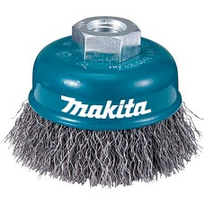 Чашечная щетка Makita, 100х0,3 мм, М14, гофрированная стальная проволока
