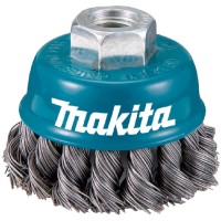 Чашечная щетка Makita, 60х0,5 мм, М14, 18, скрученная стальная проволока