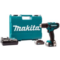 Аккумуляторный ударный шуруповерт Makita HP333DWAE, 2x2.0 Ah, DC10WD, кейс