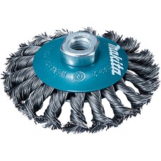Конусная щетка Makita, 100х0,5 мм, М14, 18, скрученная стальная проволока