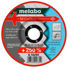 Круг зачистной Metabo M-Calibur, по нержавейке, 125x7x22,23 мм