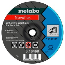Круг зачистной Metabo Novoflex, по стали, 125x6x22,23 мм