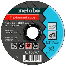 Круг зачисний Metabo Flexiamant Super по нержавійці, 150x6x22,23 мм