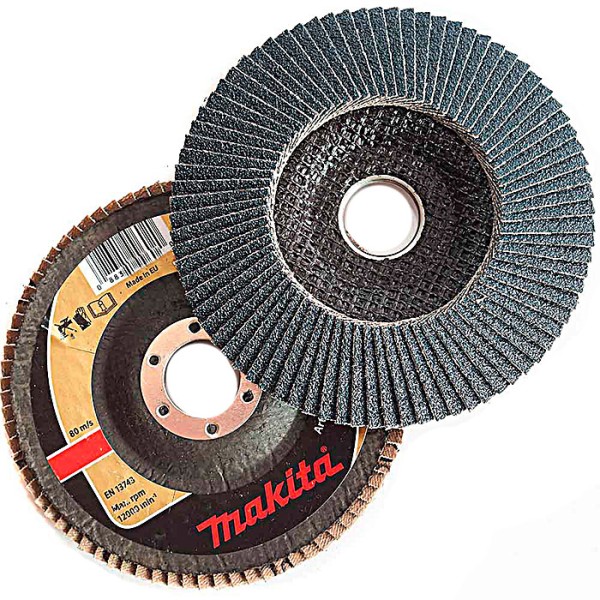 Лепестковый шлифкруг Makita, 115х22,23 мм, К120, цирконий