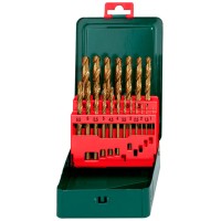 Набор сверл Metabo HSS-TiN, 1-10 мм, 19 шт