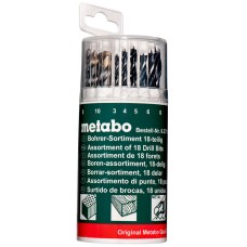 Набор сверл Metabo, 3-10 мм, 18 шт