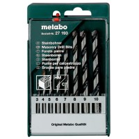 Набор сверл Metabo, по камню, 3-10 мм, 8 шт