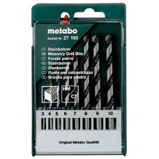 Набор сверл Metabo, по камню, 3-10 мм, 8 шт