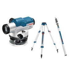 Оптичний нівелір Bosch Professional GOL 26 D в кейсі з штативом BT 160, рейкою GR 500