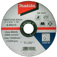 Отрезной круг Makita A30R по металлу, 125х2,5 мм, плоский Отрезной круг Makita A30R по металлу, 125х2,5 мм, плоский
