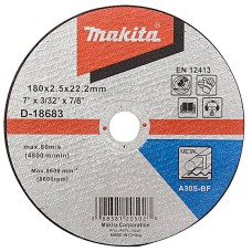 Отрезной круг Makita A30S по металлу, 180х2,5 мм, плоский