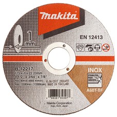 Отрезной круг Makita A60T по стали, 115х1 мм, плоский