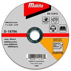 Отрезной круг Makita WA36R по стали, 180х2 мм, плоский