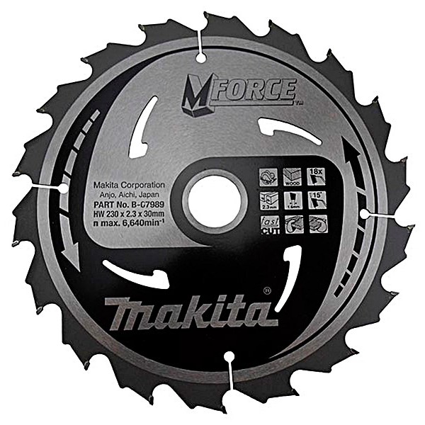 Пильный диск Makita MForce, 230x30 мм 18Т