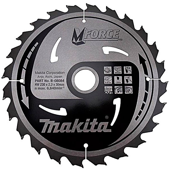 Пильный диск Makita MForce, 230x30 мм 24Т