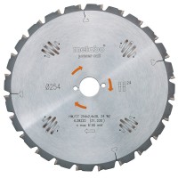 Пильный диск Metabo HW/CT, 250x2,8х30 мм, 24 WZ 25°