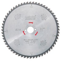 Пильный диск Metabo HW/CT, 250x2,8х30 мм, 34 WZ 15°
