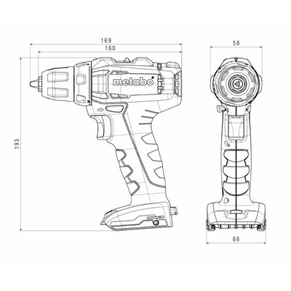 Аккумуляторная дрель-шуруповерт Metabo PowerMaxx BS 12 MetaLoc (без АКБ)