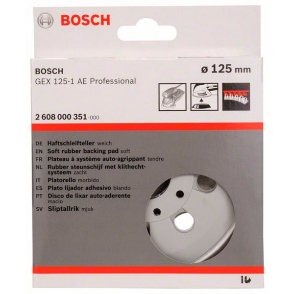 Опорная тарелка Bosch, сверхмягкая, 125 мм, для GEX 125-1 AE