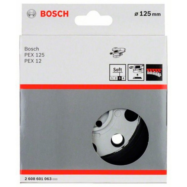 Опорная тарелка Bosch, мягкая, 125 мм, для PEX 12, PEX 12 A, PEX 125