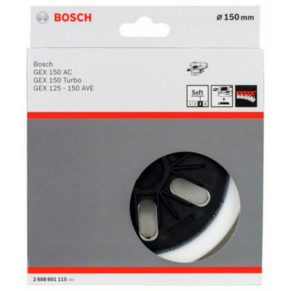 Опорная тарелка Bosch, мягкая, 150 мм, для GEX 125-150 AVE, GEX 150 AC, GEX 150 Turbo