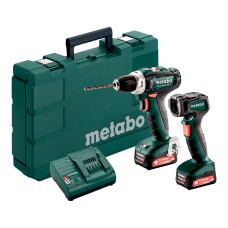 Аккумуляторная дрель-шуруповерт Metabo PowerMaxx BS 12 Set + ULA 12 LED