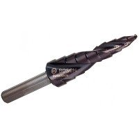 Ступенчатое сверло Bosch HSS-AlTiN, 9 ступ., 4-12 мм, 6 мм