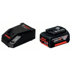 Акумулятор Bosch 18 V Li-Ion 4 Ah + Зарядний пристрій Bosch AL1860 CV