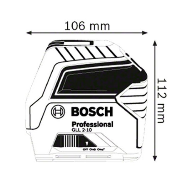 Лазерний нівелір Bosch Professional GLL 2-10 з чохлом
