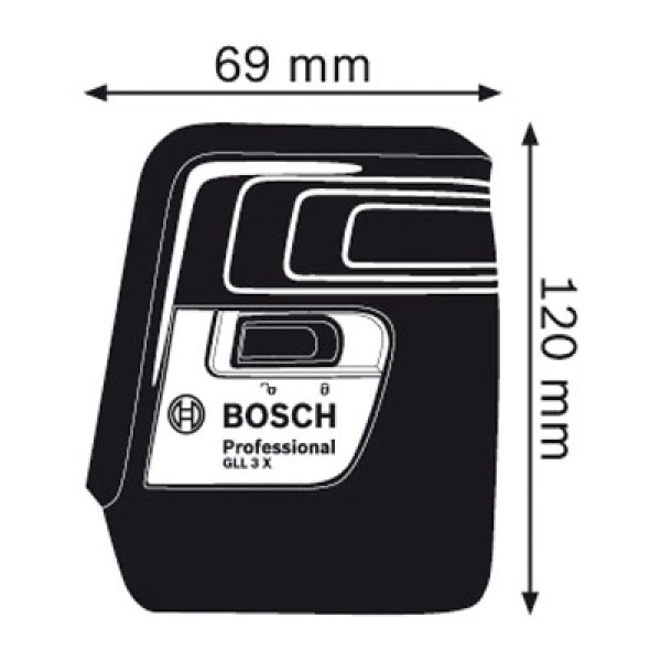 Лінійний лазерний нівелір Bosch GLL 3 X Professional