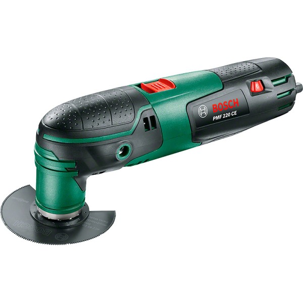 Реноватор (Багатофункціональний інструмент)Bosch PMF 220 CE, регулятор швидкості, Constant electronic, комплект полотен, валіза (0603102020)