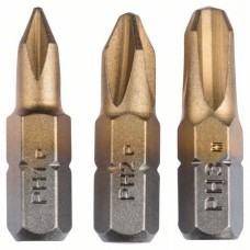 Набір біт Bosch PH1, PH2, PH3, Titanium, 25 мм