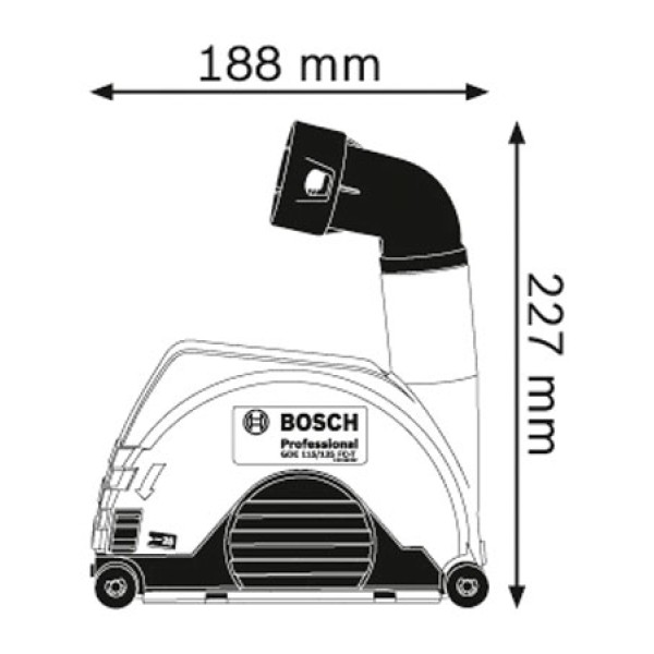 Насадка для пиловидалення Bosch GDE 115/125 FC-T Professional