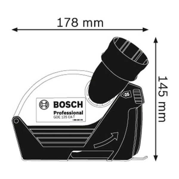 Насадка для пиловидалення Bosch GDE 125 EA-T Professional