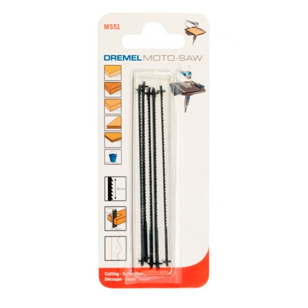 Пиляльне полотно Dremel MS52 для дерева 5 шт. (2615MS52JA)