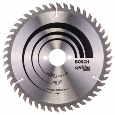 Диск по дереву Bosch Optiline Wood 190×2,6×30, 48 ATB