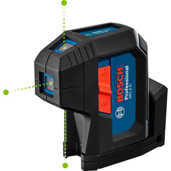 Лазерний нівелір Bosch Professional GPL 3 G з чохлом і 2 батарейками 1.5V