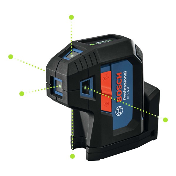 Лазерний нівелір Bosch Professional GPL 5 G з чохлом і 2 батарейками 1.5V