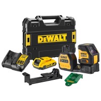 Уровень лазерный линейный DeWalt DCE088D1G18 в чемодане с акб 18V XR Li-lon 2Аh и з/у, акссесуарами
