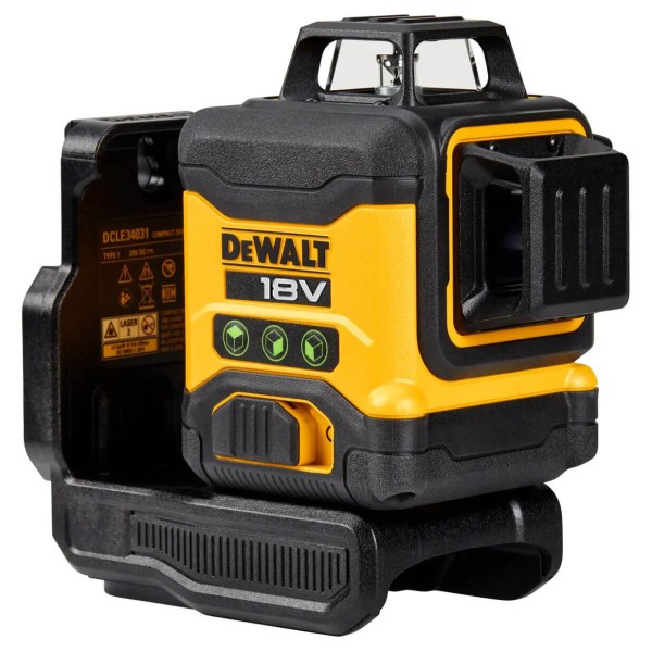Рівень лазерний лінійний DeWalt DCLE34031N у валізі з кронштейном без акб і з/п
