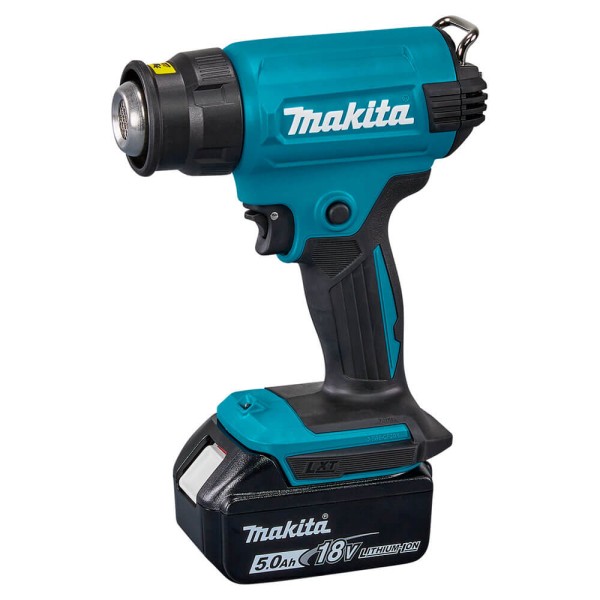 Акумуляторний технічний фен Makita DHG 180 RT, 1 акб 18 В Li-Ion LTX 5.0 Ah, з/п, кейс