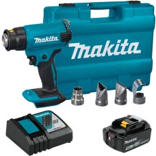 Акумуляторний технічний фен Makita DHG 180 RT, 1 акб 18 В Li-Ion LTX 5.0 Ah, з/п, кейс