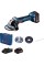 Акумуляторна кутова шліфмашина Bosch Professional GWS 180-LI в кейсі з 2 акб GBA 18V 4.0 Ah і з/п GAL 18V-40