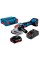 Акумуляторна кутова шліфмашина Bosch Professional GWX 18V-10 у L-Boxx 136 із 2 акб 18V 5Ah, з/п GAL 1880 CV