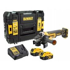 Акумуляторна болгарка DeWalt DCG405P2, 2 x 5.0 Ah, з/п, кейс TSTAK